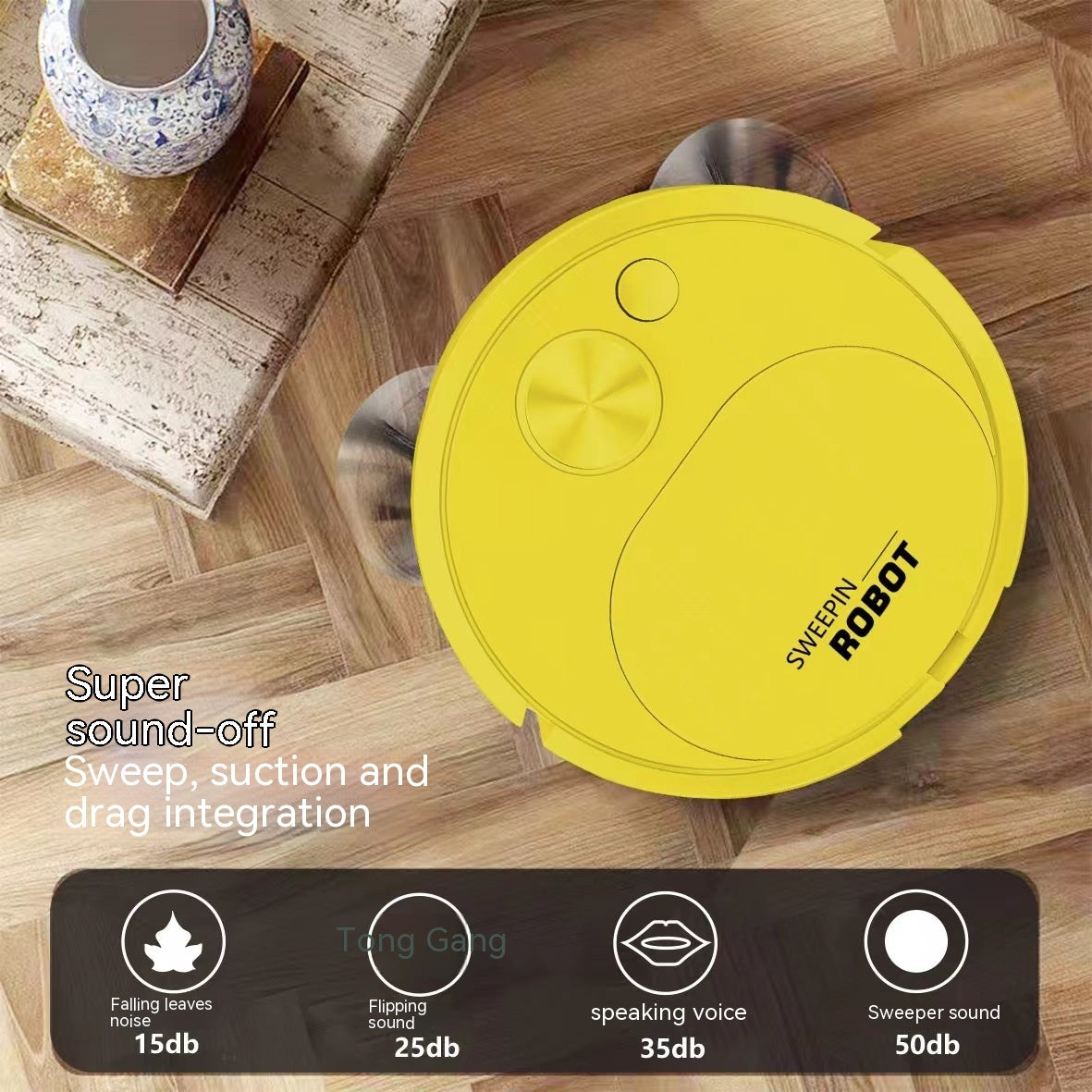 Automatic Household Mini USB Rechargeable Smart Vacuum Cleaner